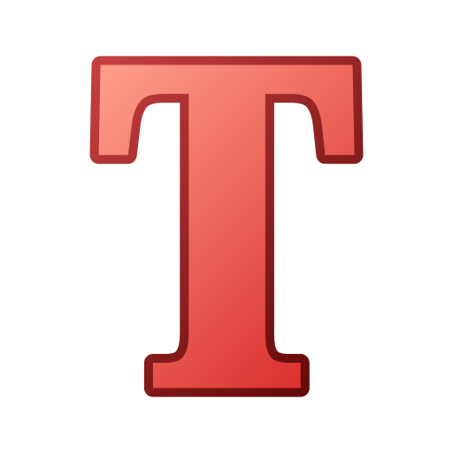 letra t Generic gradient lineal-color Ícone