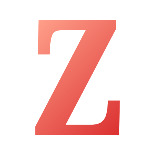 lettre z Generic gradient fill Icône