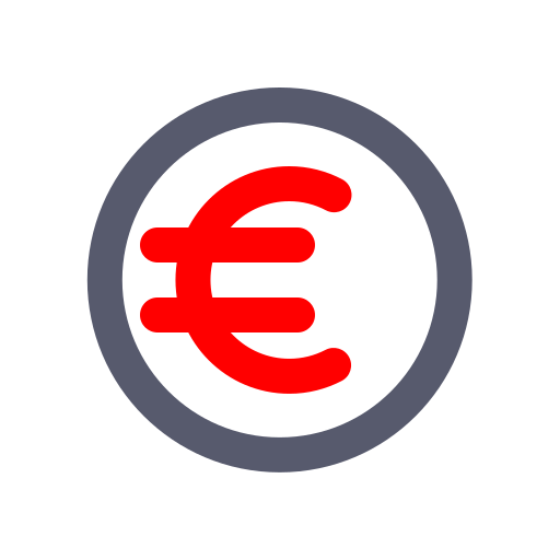 euro Generic color outline icoon