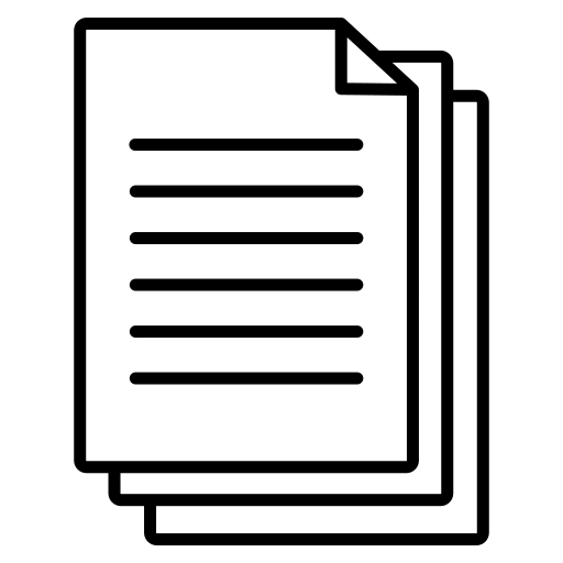 ドキュメンテーション Generic black outline icon