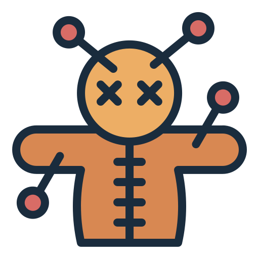 Voodoo doll Generic color lineal-color icon