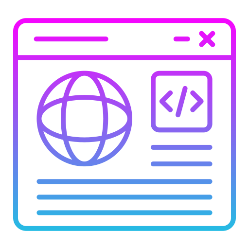 webサイト Generic gradient outline icon