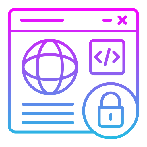 Web security Generic gradient outline icon