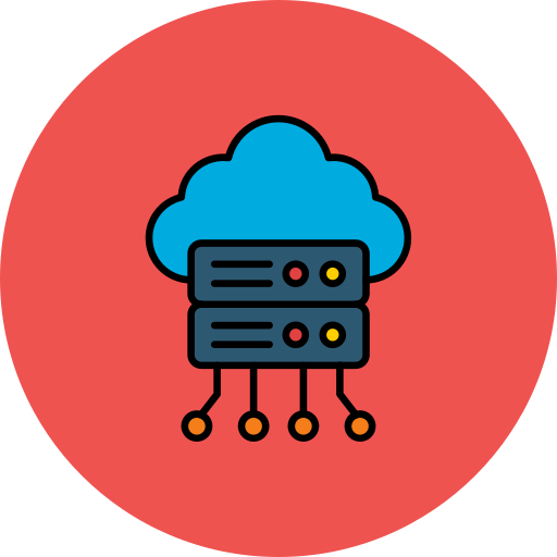 Cloud server Generic color lineal-color icon