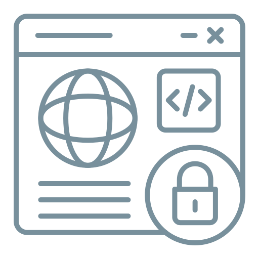Web security Generic color outline icon