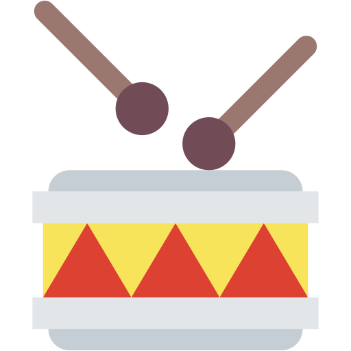 tambor Generic color fill icono
