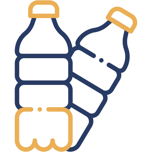 Plastic bottle Generic color outline icon