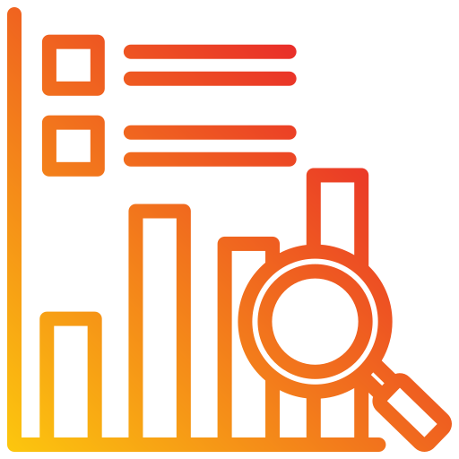 analisi statistica Generic gradient outline icona