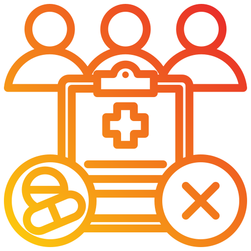 Clinical trials Generic gradient outline icon