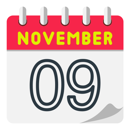 November Generic color fill icon