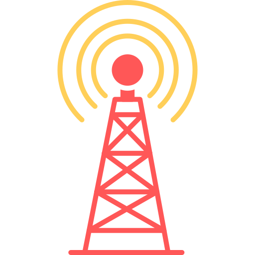 Radio tower Generic color fill icon