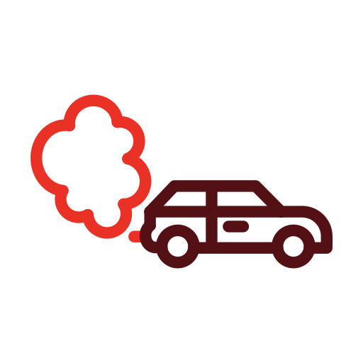Car pollution Generic color outline icon