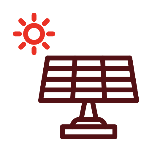 Солнечная панель Generic color outline иконка