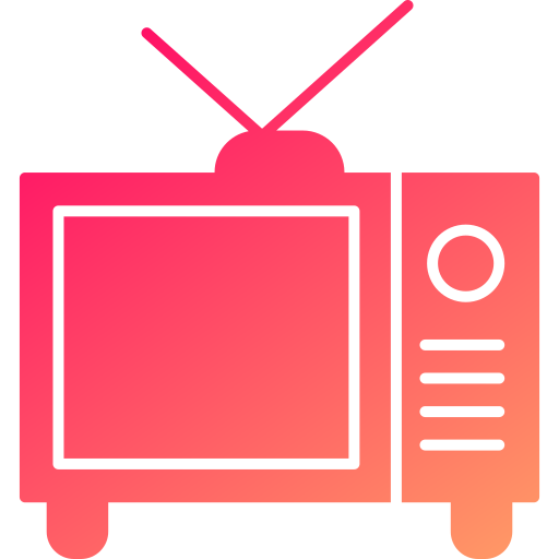 televisie Generic gradient fill icoon