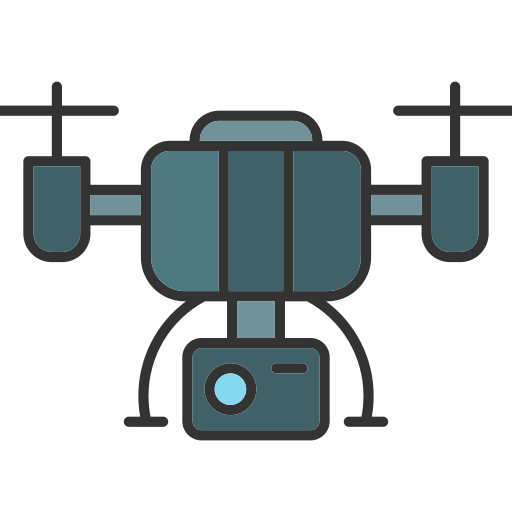 drone fotografico Generic color lineal-color icona