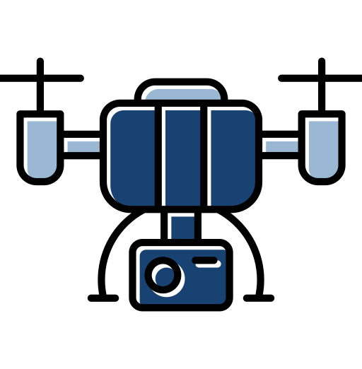 Дрон с камерой Generic color lineal-color иконка