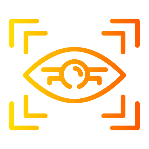 Eye recognition Generic gradient outline icon