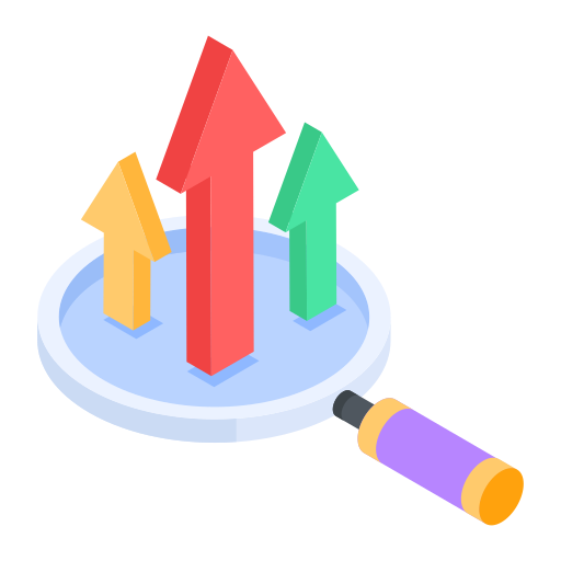 Growth analysis Generic color fill icon