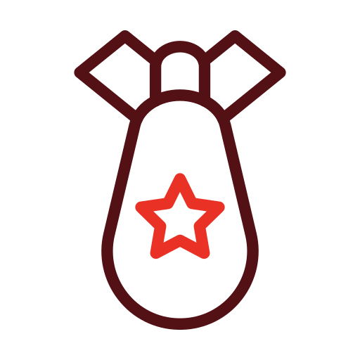 원자 폭탄 Generic color outline icon