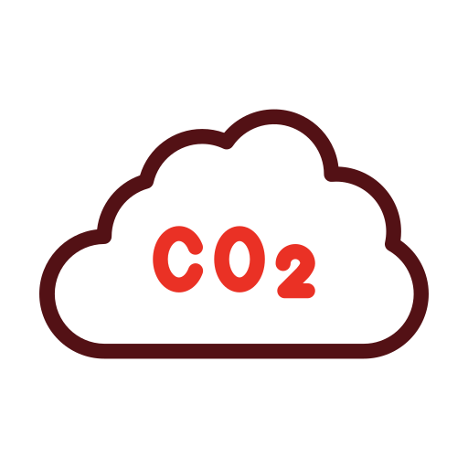 이산화탄소 Generic color outline icon