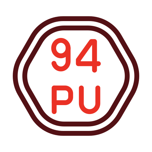 プルトニウム Generic color outline icon
