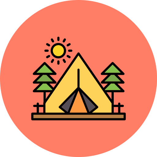 캠핑 Generic color lineal-color icon