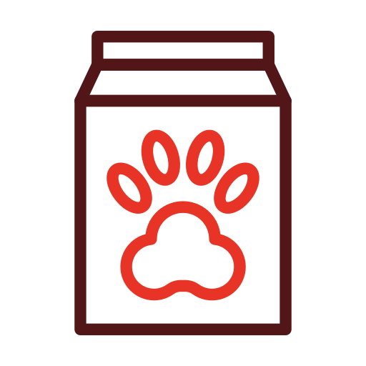 Корм для домашних животных Generic color outline иконка