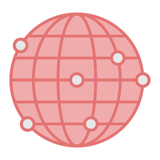 réseau globe Generic color lineal-color Icône