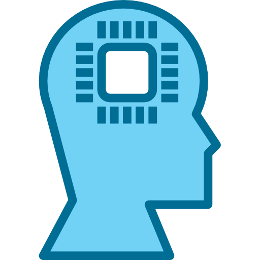 künstliche intelligenz Phatplus Blue icon