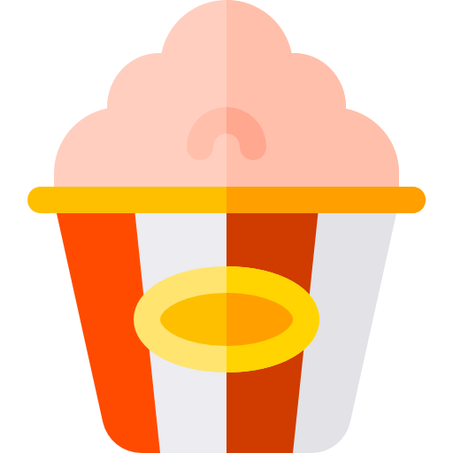 popcorn Basic Rounded Flat icona