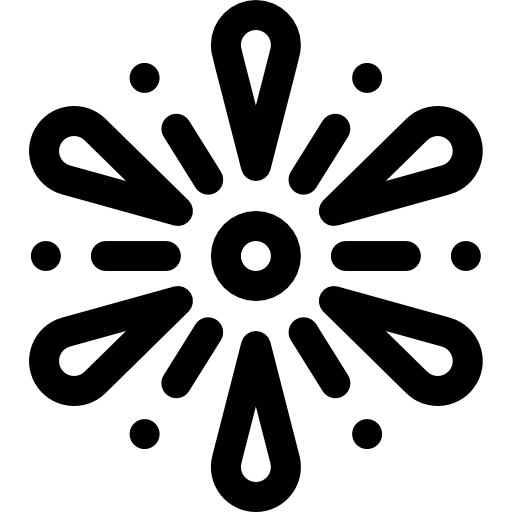 fajerwerki Basic Rounded Lineal ikona