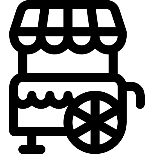 chiosco Basic Rounded Lineal icona