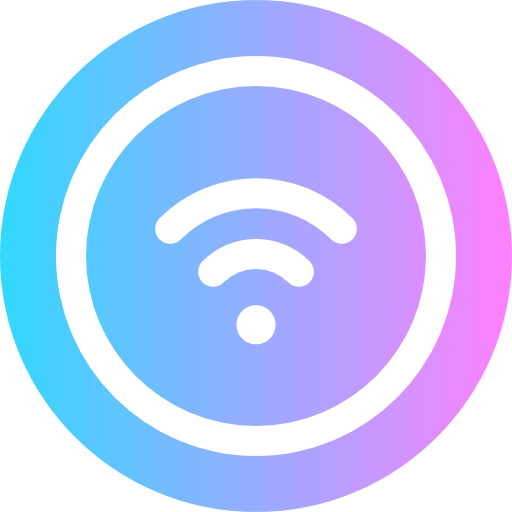 wi-fi Super Basic Rounded Circular Ícone