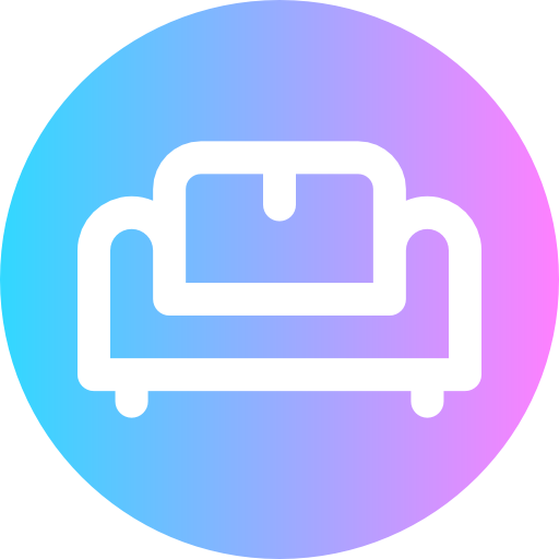 couch Super Basic Rounded Circular icon
