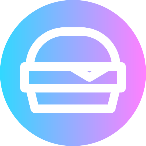 hamburger Super Basic Rounded Circular Icône