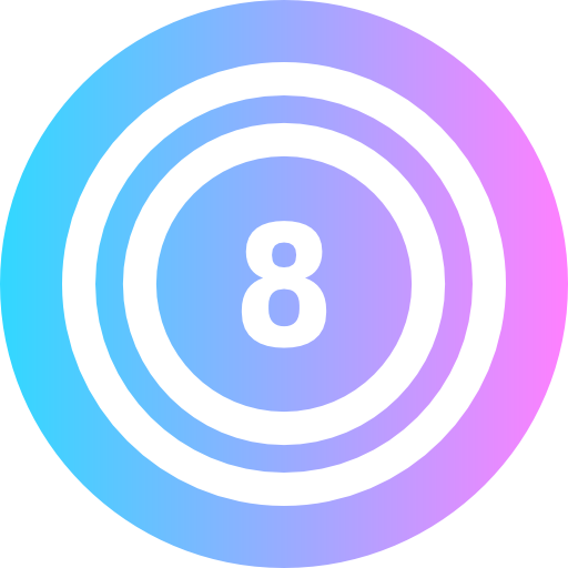 acht ball Super Basic Rounded Circular icon