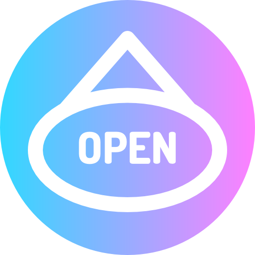 Open Super Basic Rounded Circular icon