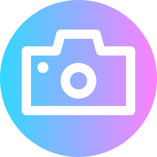 cámara fotográfica Super Basic Rounded Circular icono