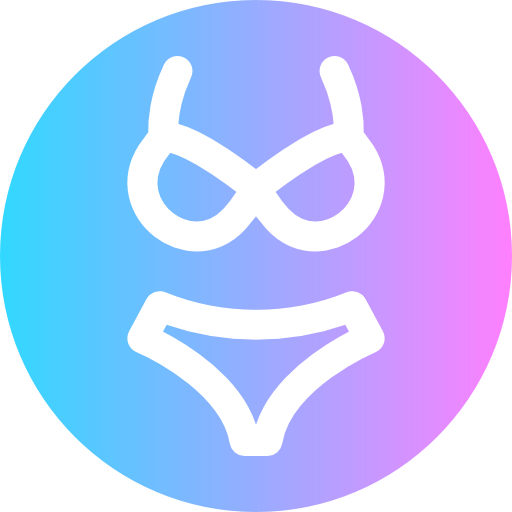 bikini Super Basic Rounded Circular icono