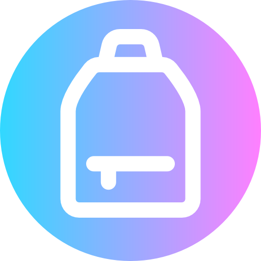 Backpack Super Basic Rounded Circular icon