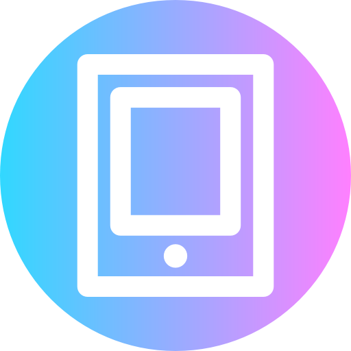 태블릿 Super Basic Rounded Circular icon