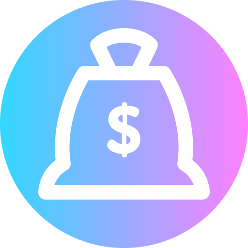Money bag Super Basic Rounded Circular icon