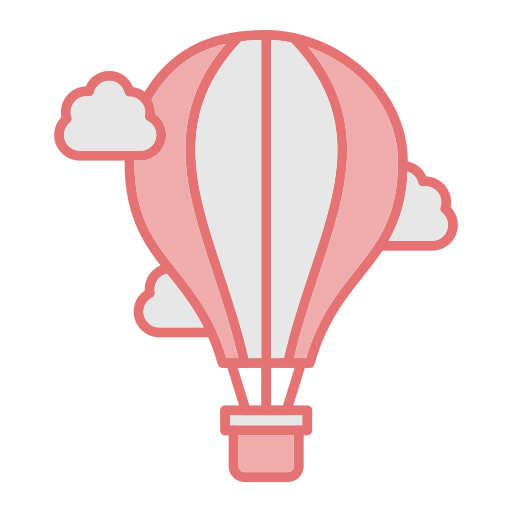 Hot air balloon Generic color lineal-color icon