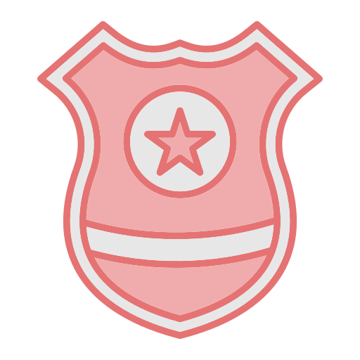 distintivo della polizia Generic color lineal-color icona