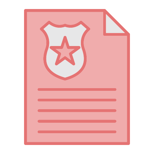 Criminal record Generic color lineal-color icon