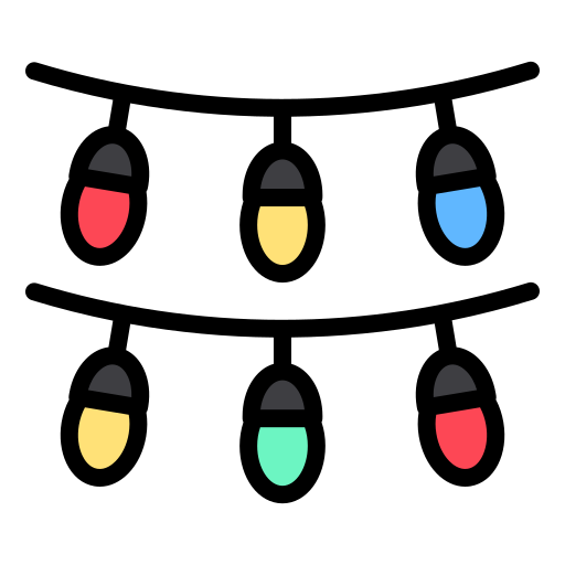 장식용 조명 Generic color lineal-color icon