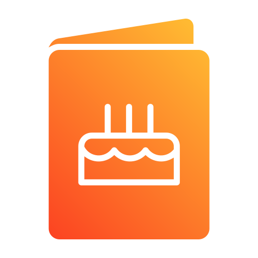 kartka urodzinowa Generic gradient fill ikona
