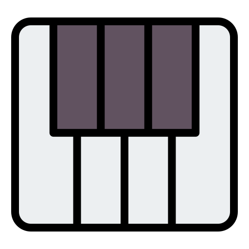 fortepian Generic color lineal-color ikona