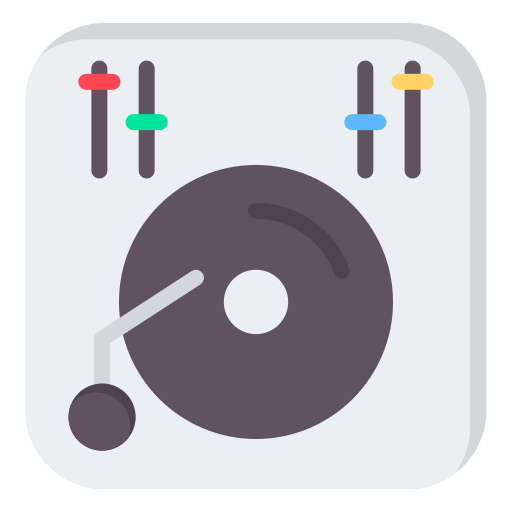disco de vinilo Generic color fill icono