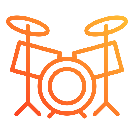 Drum set Generic gradient outline icon